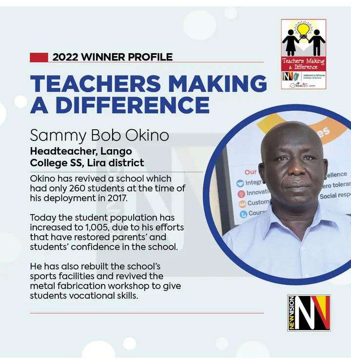 <strong>Lango College, St Katherine and Bata SS head teachers awarded for good performance   </strong>