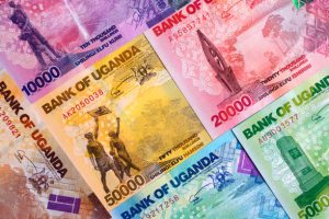 Ugandan Shilling, a background with money from Uganda
